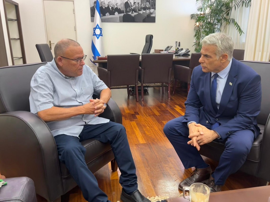 ראש הממשלה לפיד ויו"ר ההסתדרות בר-דוד