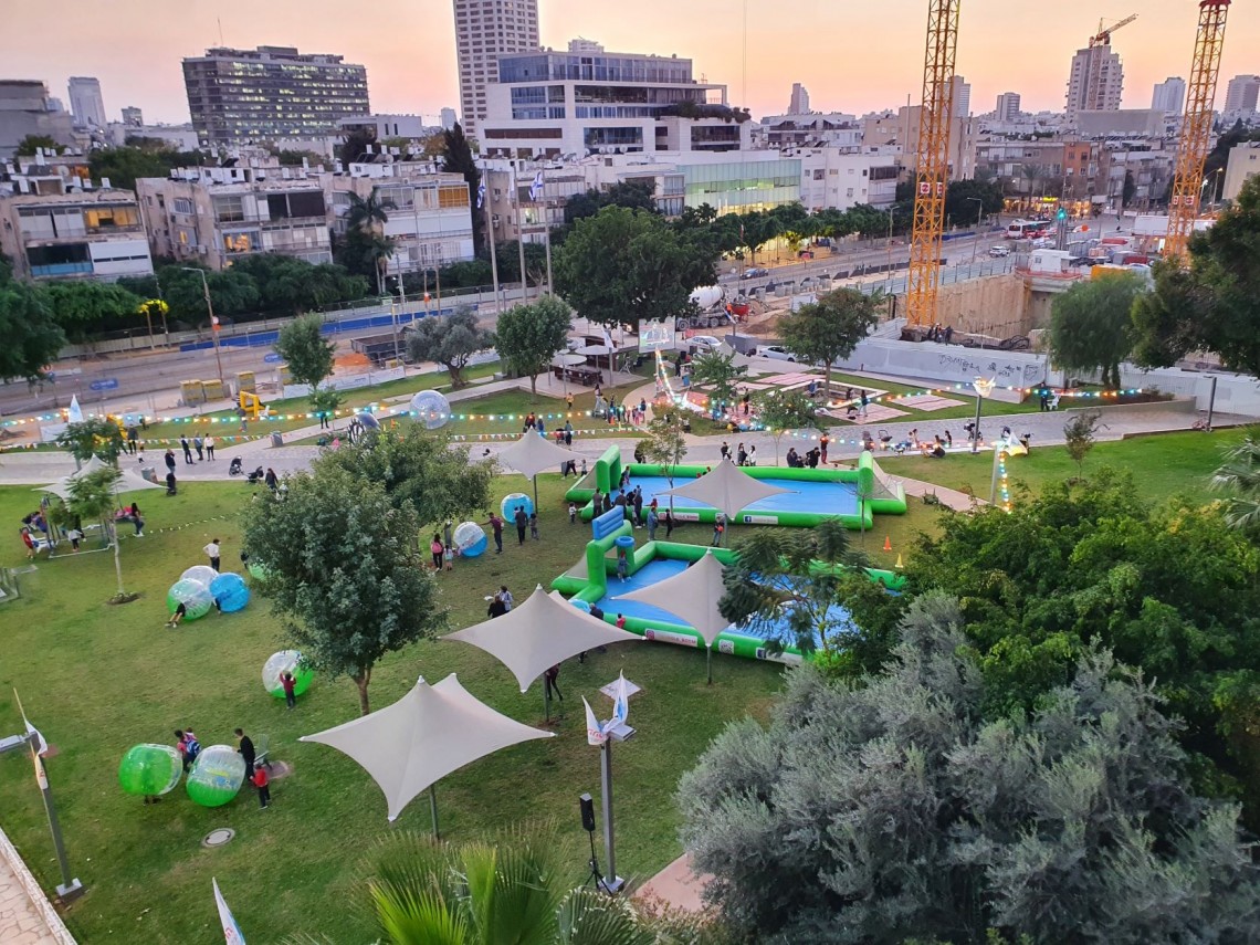 חגיגת הכדורגל הערב בגן ההסתדרות