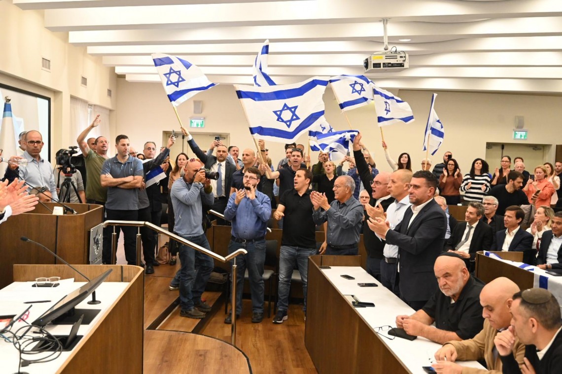 מסיבת העיתונאים בהשתתפות ראשי המשק