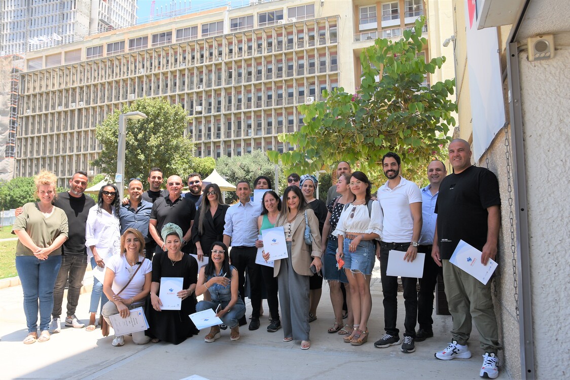 בוגרי הקורס עם אנשי ההסתדרות היום בבית ההסתדרות