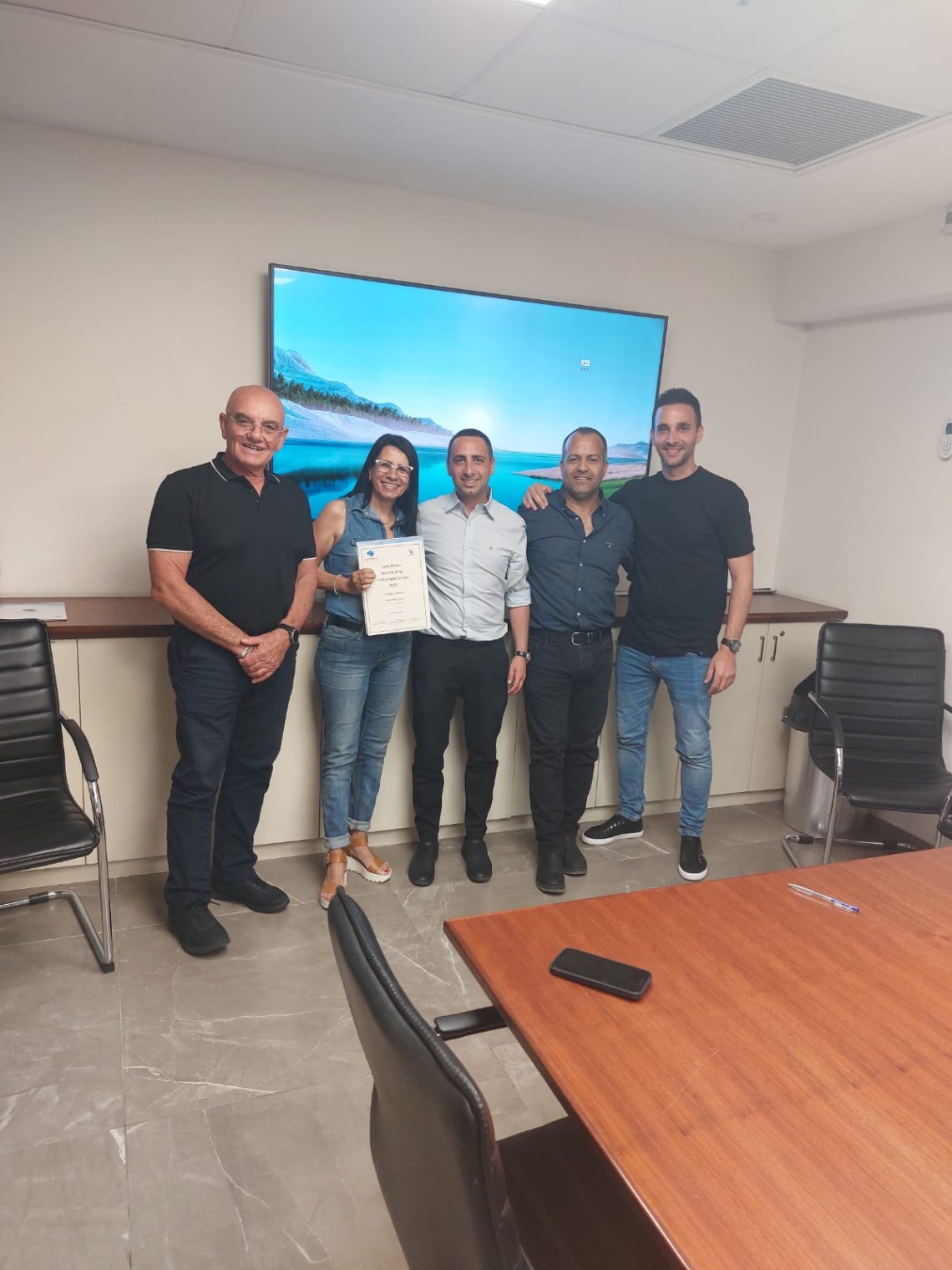 שירה במעמד סיום קורס מנהיגות