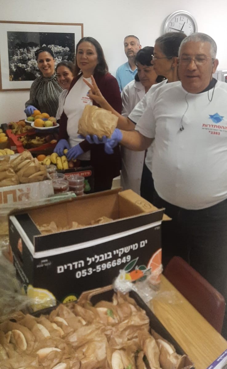 עובדי ההסתדרות נרתמים לסייע ולחזק